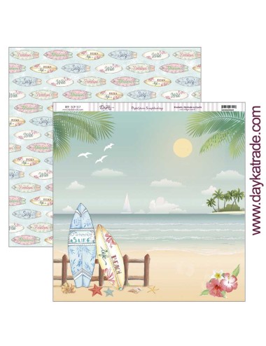 papel scrap "tablas surf" dayka