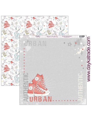 papel scrap "zapatilla" dayka