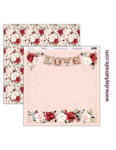 papel scrap amor y amistad - colección "Love makes us fly"