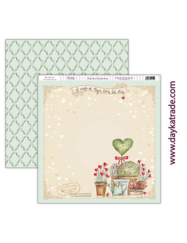 papel scrap amor y amistad - colección "Love makes us fly"