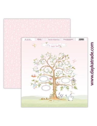 papel scrap bebé niña - colección "Ha nacido una estrella"