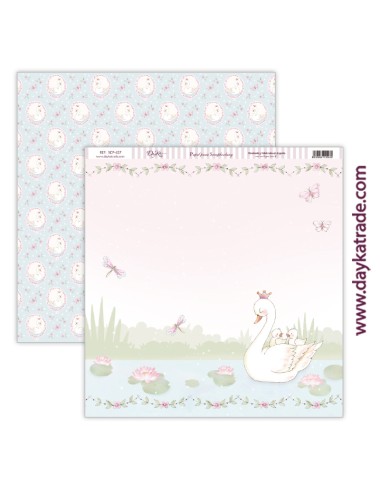 papel scrap bebé niña - colección "Ha nacido una estrella"