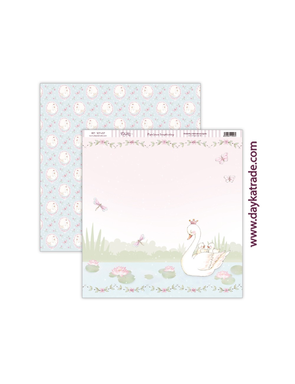 papel scrap bebé niña - colección "Ha nacido una estrella"