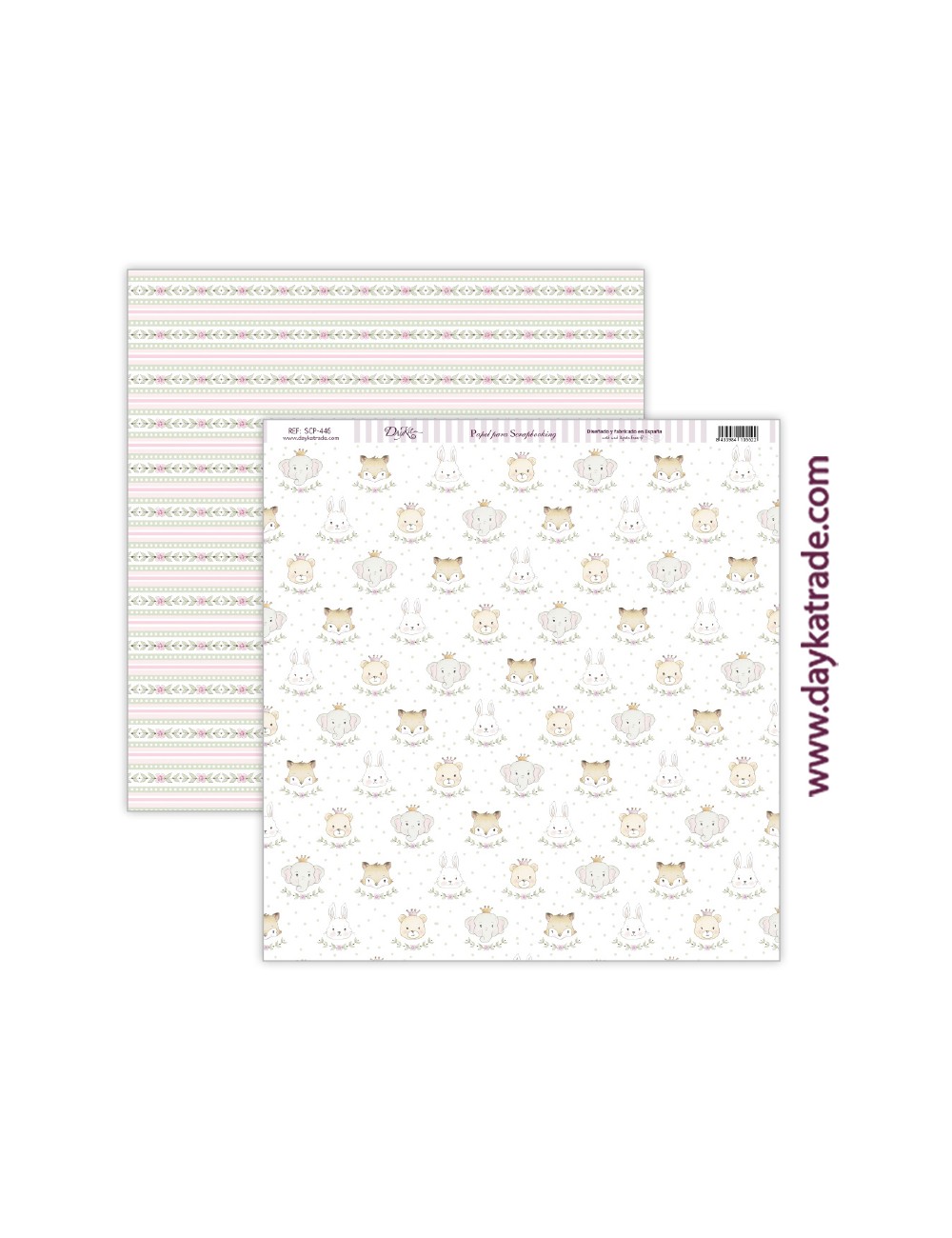 papel scrap bebé niña - colección "Ha nacido una estrella"