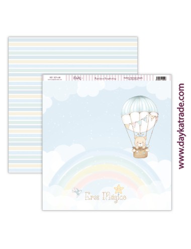 papel scrap bebé niña - colección "Ha nacido una estrella"