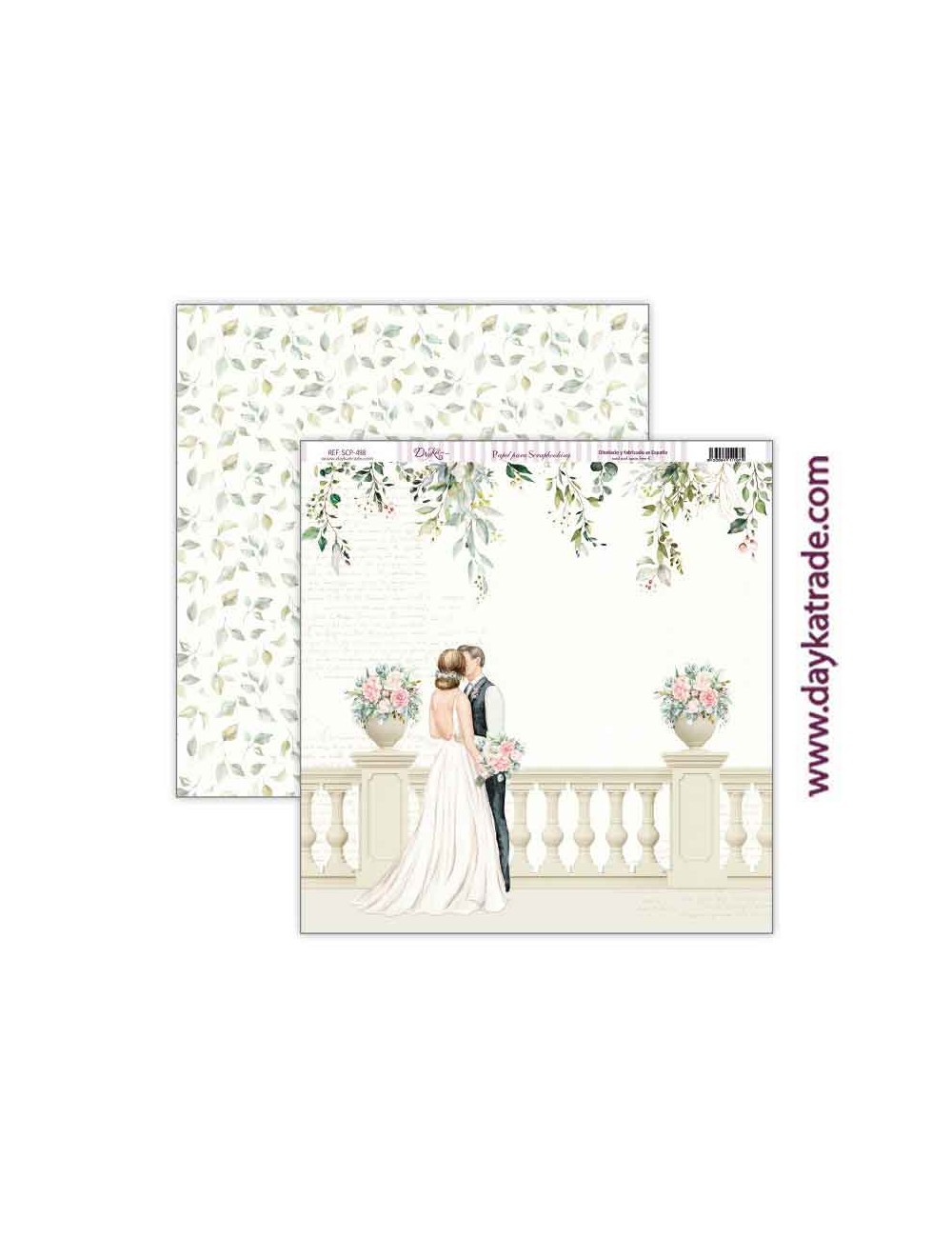 papel scrap boda colección Recién Casados