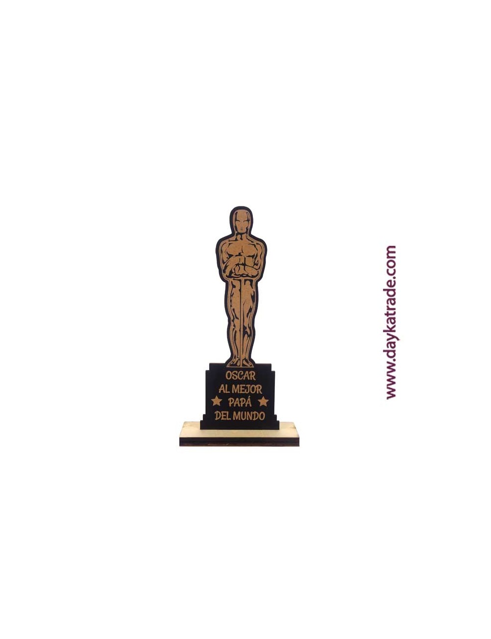 Pizarra con peana "oscar al mejor papá del mundo"
