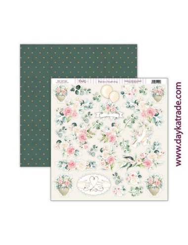 papel scrap boda colección Recién Casados