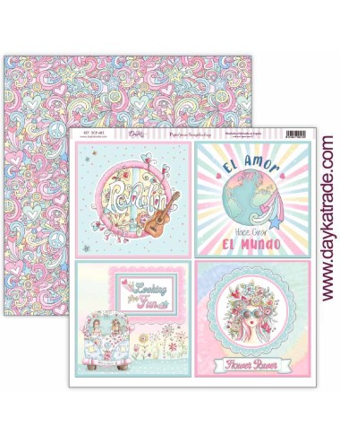 papel scrap colección "Be Happy"
