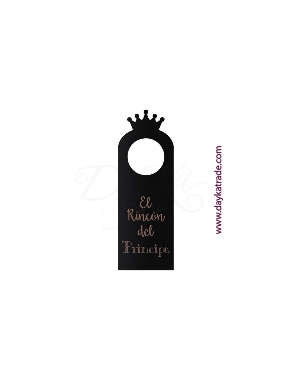 Pizarra etiqueta "el rincón del principe"