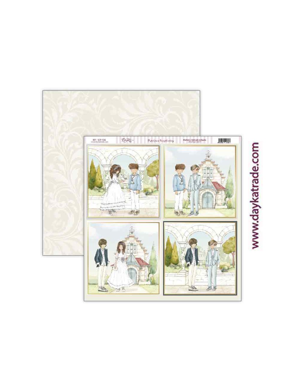papel scrap colección "Bendiciones" Comunión