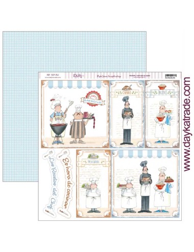 papel scrap colección "La cocina me fascina? cocineras