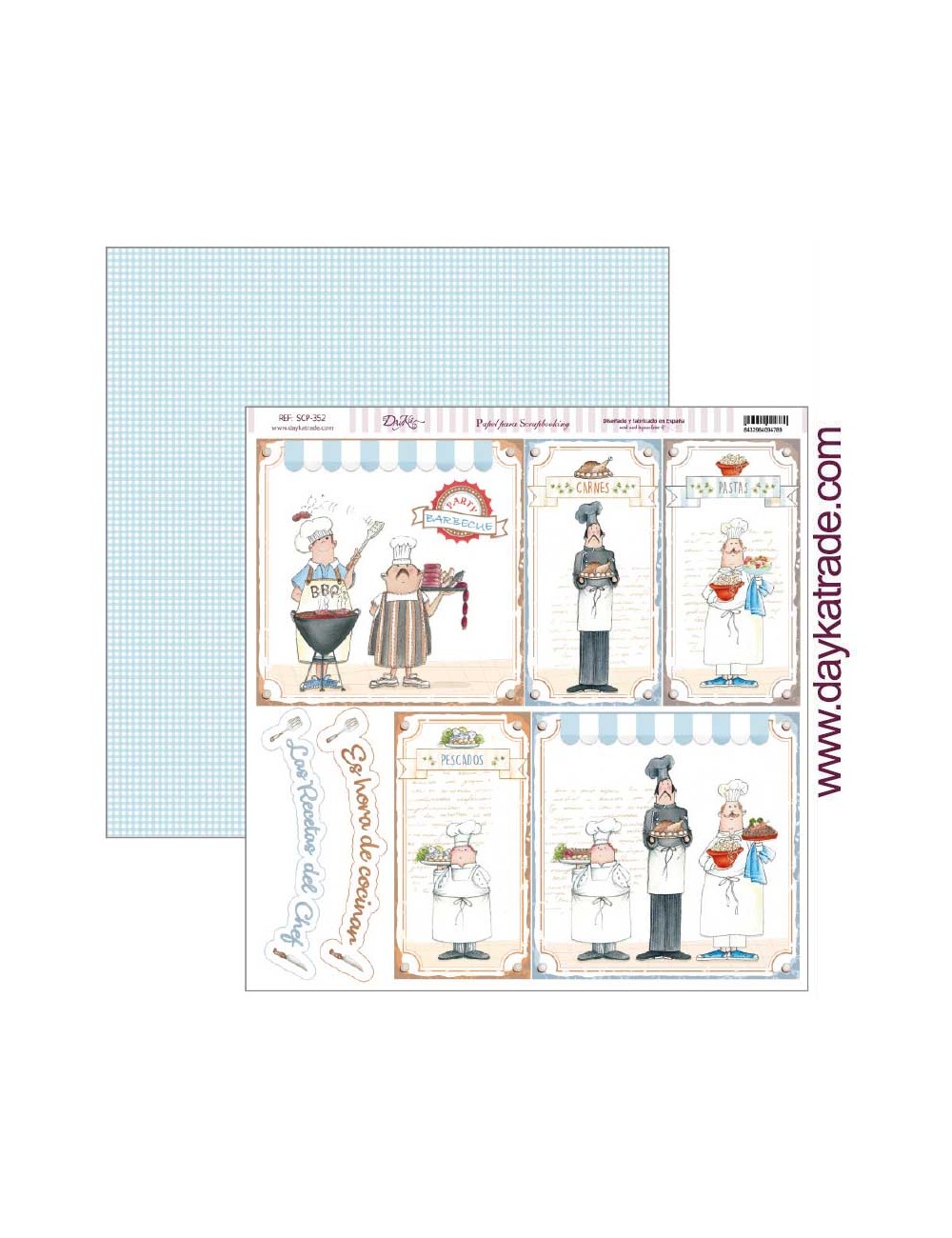 papel scrap colección "La cocina me fascina? cocineras
