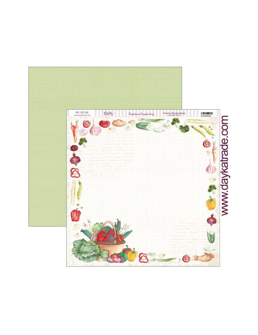 papel scrap colección "La cocina me fascina? verduras