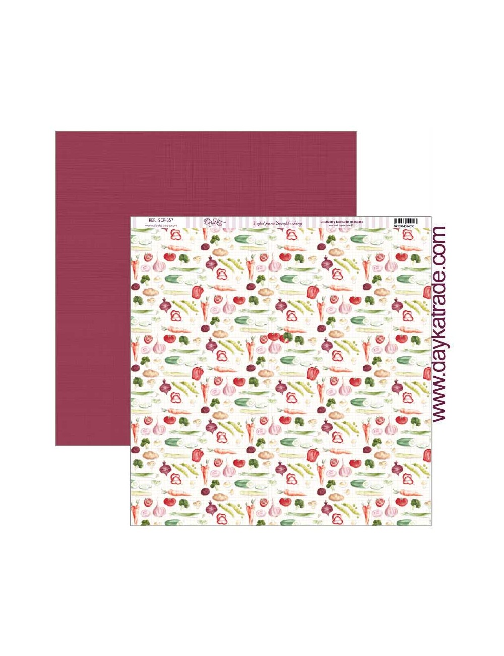 papel scrap colección "La cocina me fascina? verduras