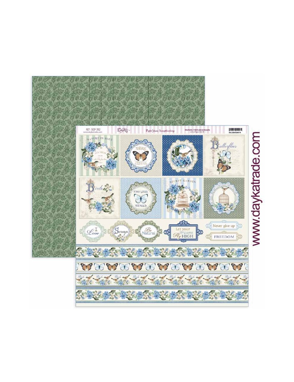 papel scrap colección "Nature in Blue?