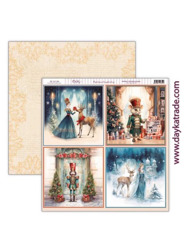 papel scrap colección "Una Navidad de ensueño"