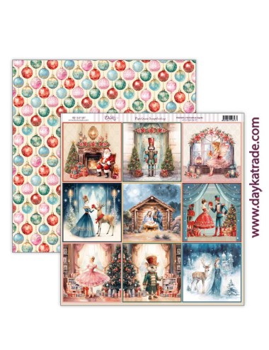 papel scrap colección "Una Navidad de ensueño"