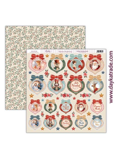 papel scrap colección "Una Navidad de ensueño"