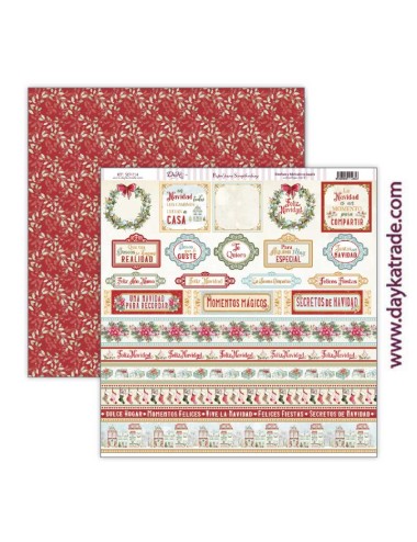 papel scrap Navidad - colección "Secretos de Navidad"