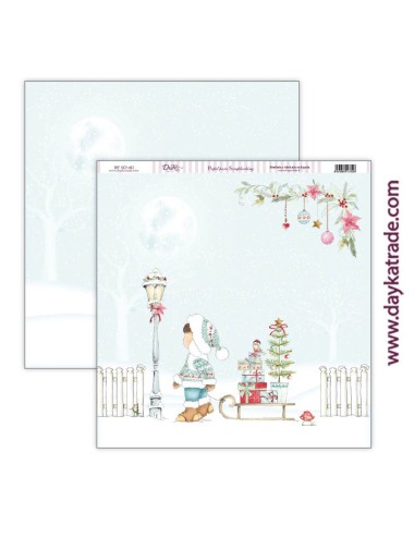 papel scrap Navidad - colección "Una Navidad de cuento"