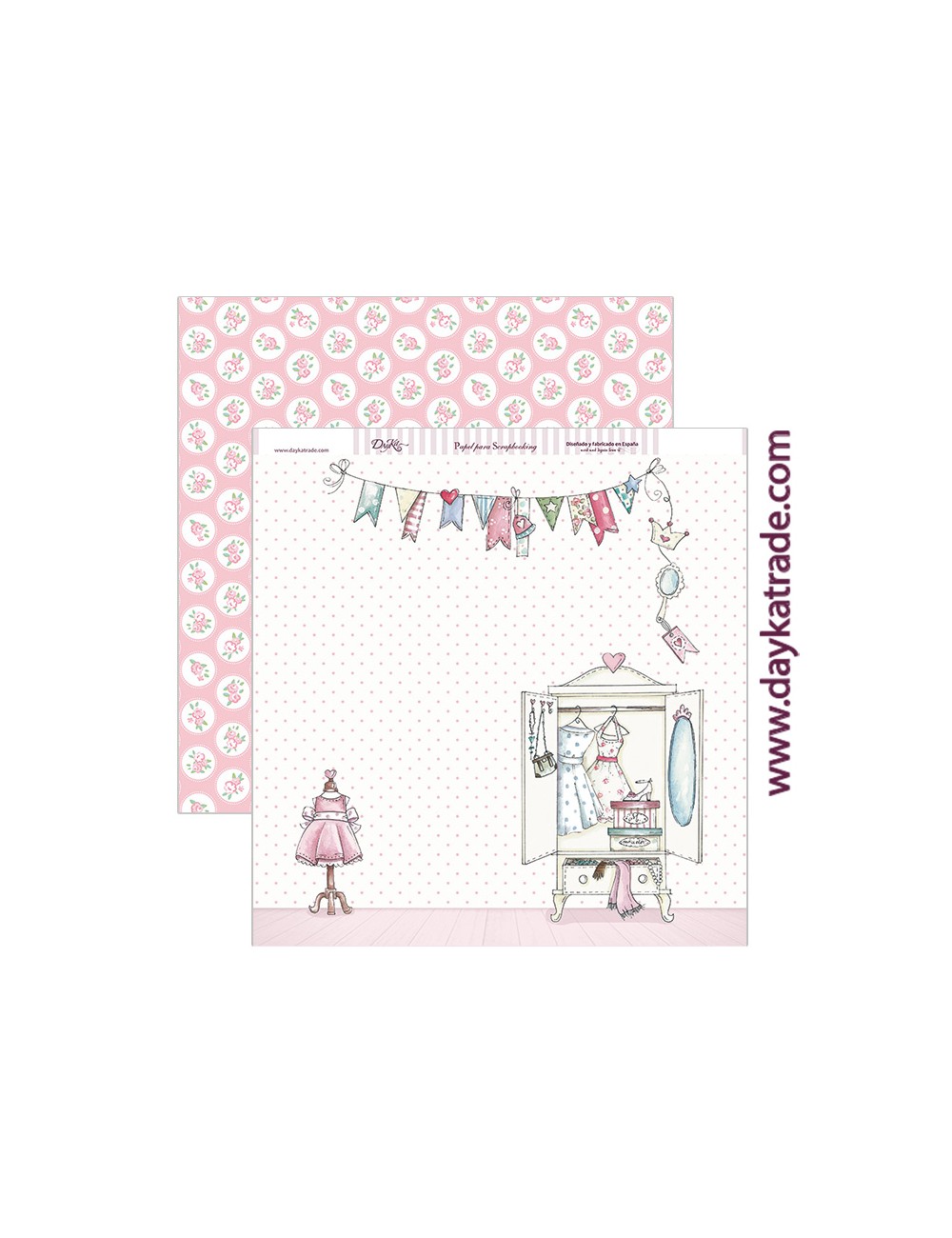 papel scrapbooking "armario"