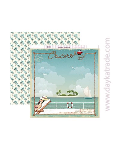 papel scrapbooking "crucero"
