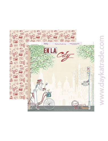 papel scrapbooking "en la city"