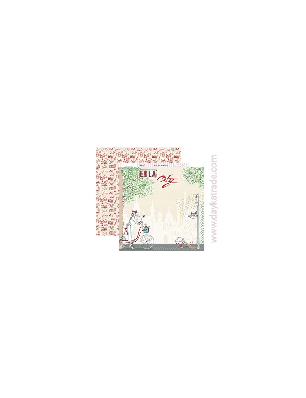 papel scrapbooking "en la city"
