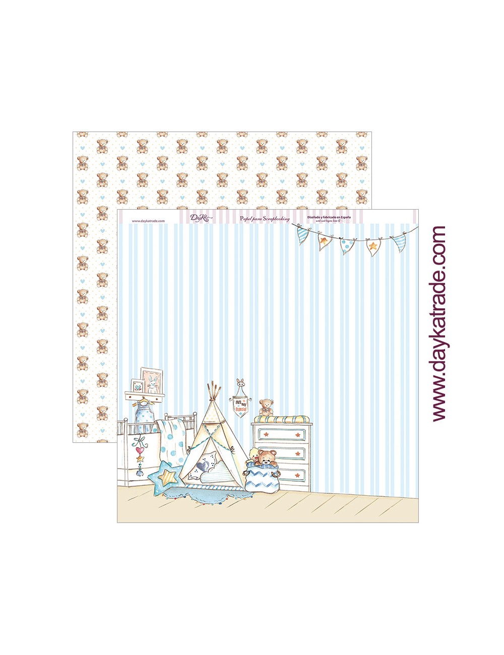 papel scrapbooking "eres muy especial" dayka trade