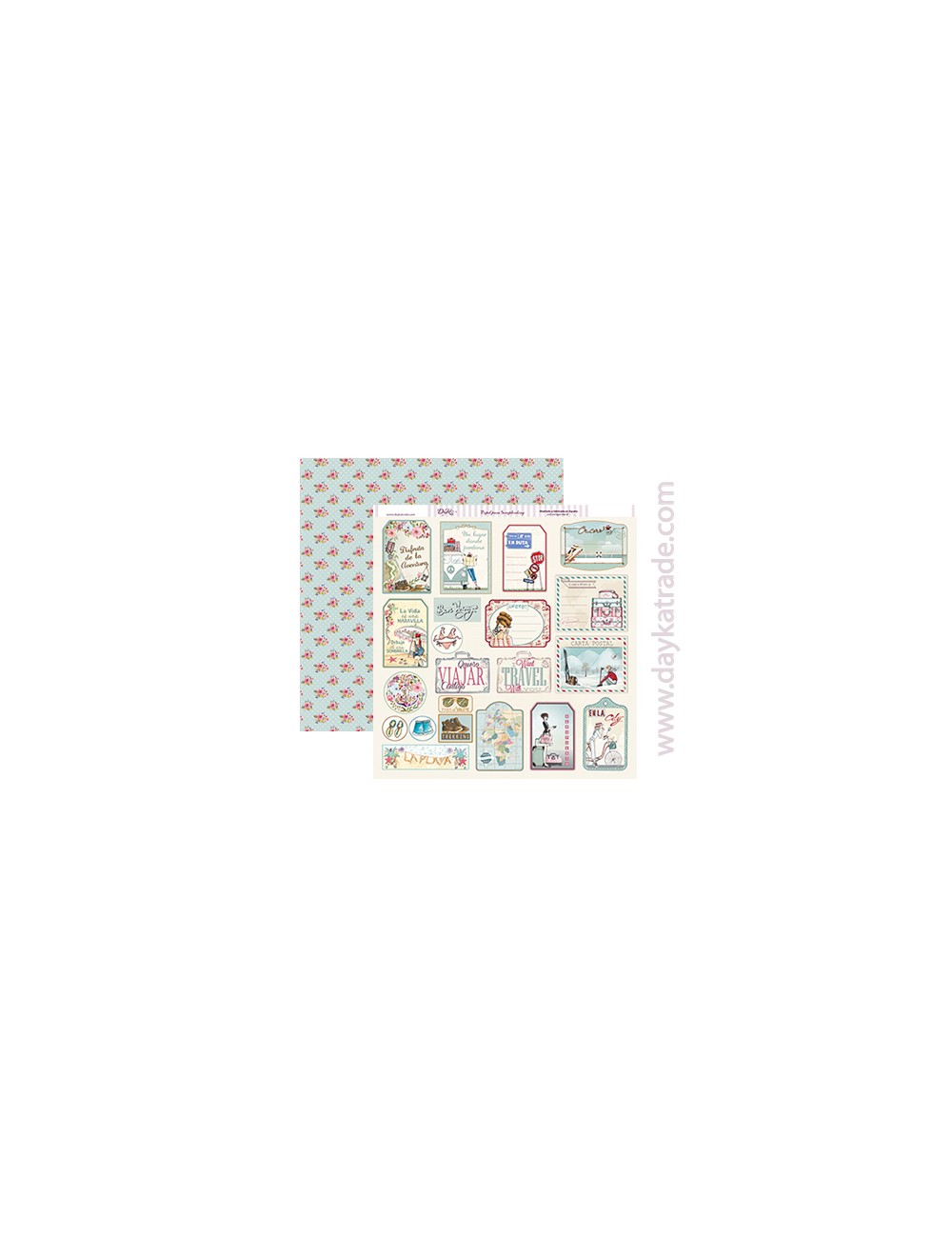 papel scrapbooking "etiquetas"