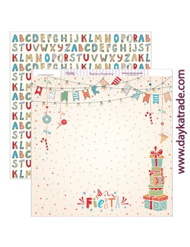 papel scrapbooking "fiesta"