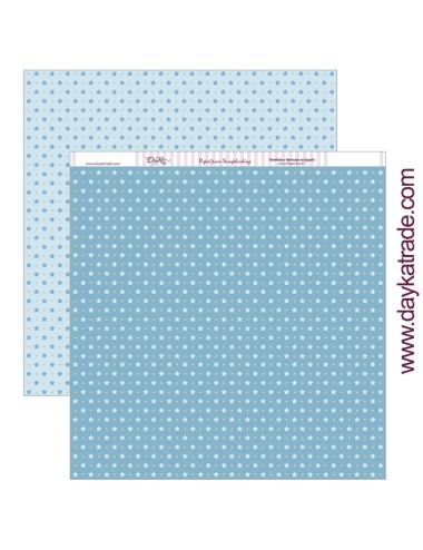 papel scrapbooking "fondo de estrellas y lunares" dayka trade