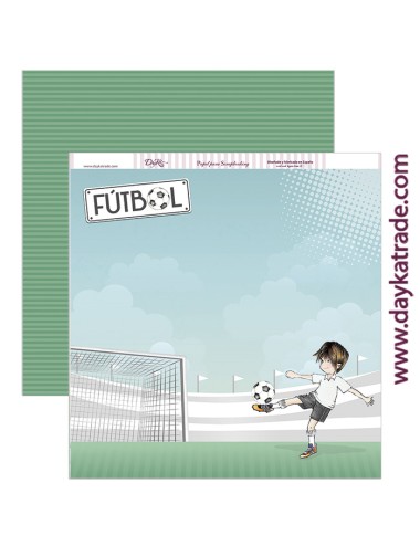 papel scrapbooking "fútbol"