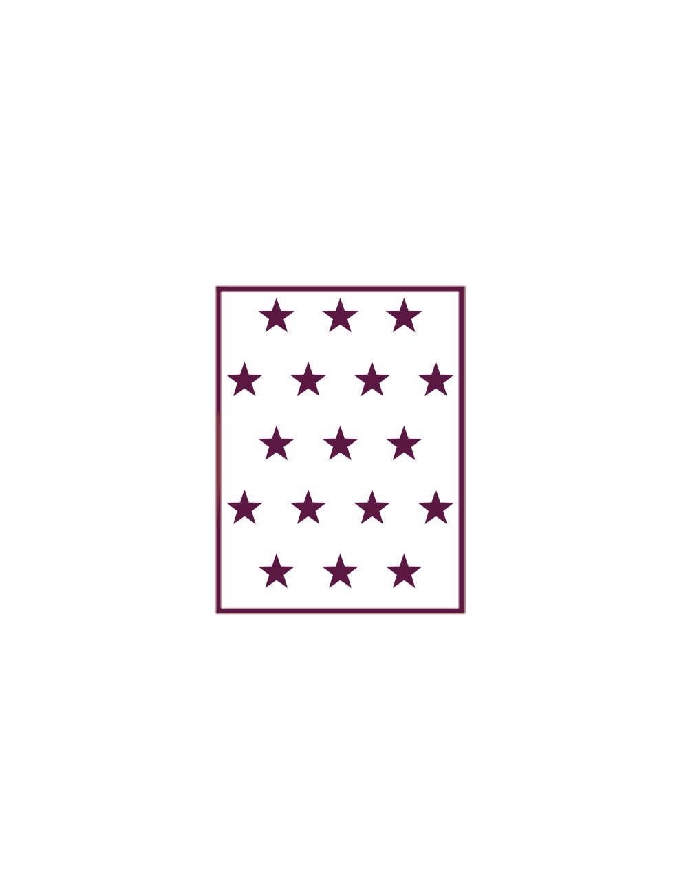 Plantilla de estarcido para decorar  "estrellas"