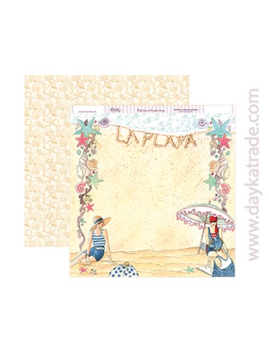 papel scrapbooking "la playa"