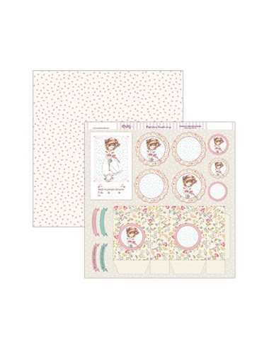 papel scrapbooking "Mi Primera Comunión niña"