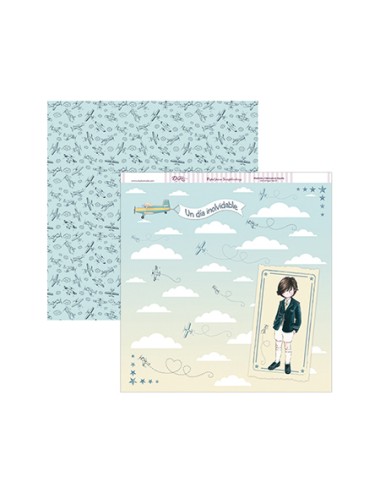 papel scrapbooking "Mi Primera Comunión niño"