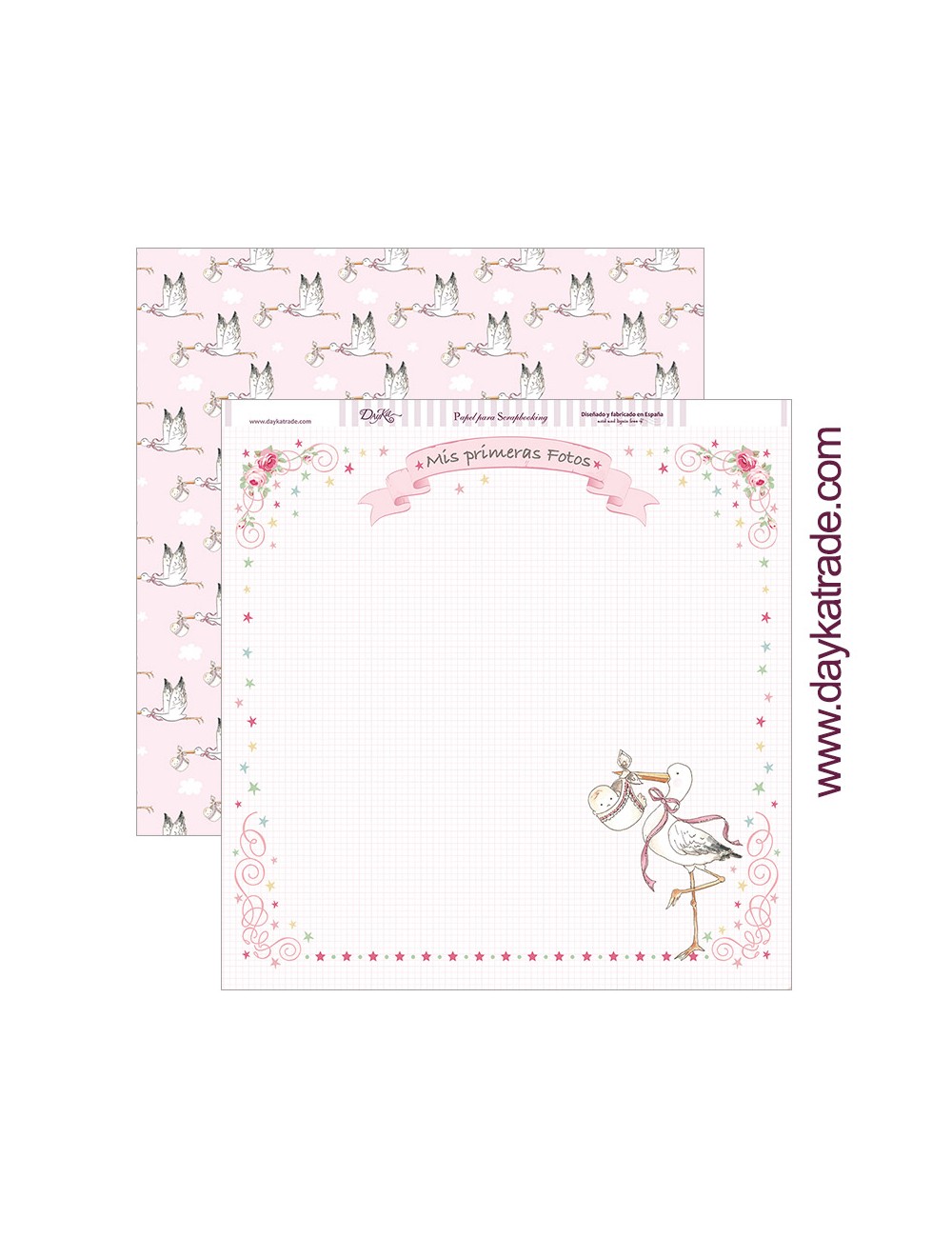 papel scrapbooking "mis primeras fotos" dayka trade