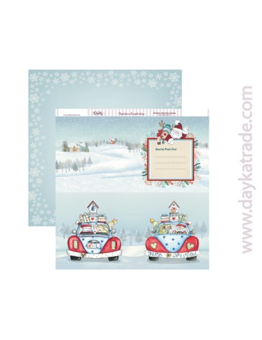 papel scrapbooking "Papá Noel"