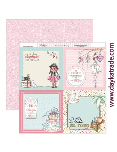 papel scrapbooking "portadas niña"