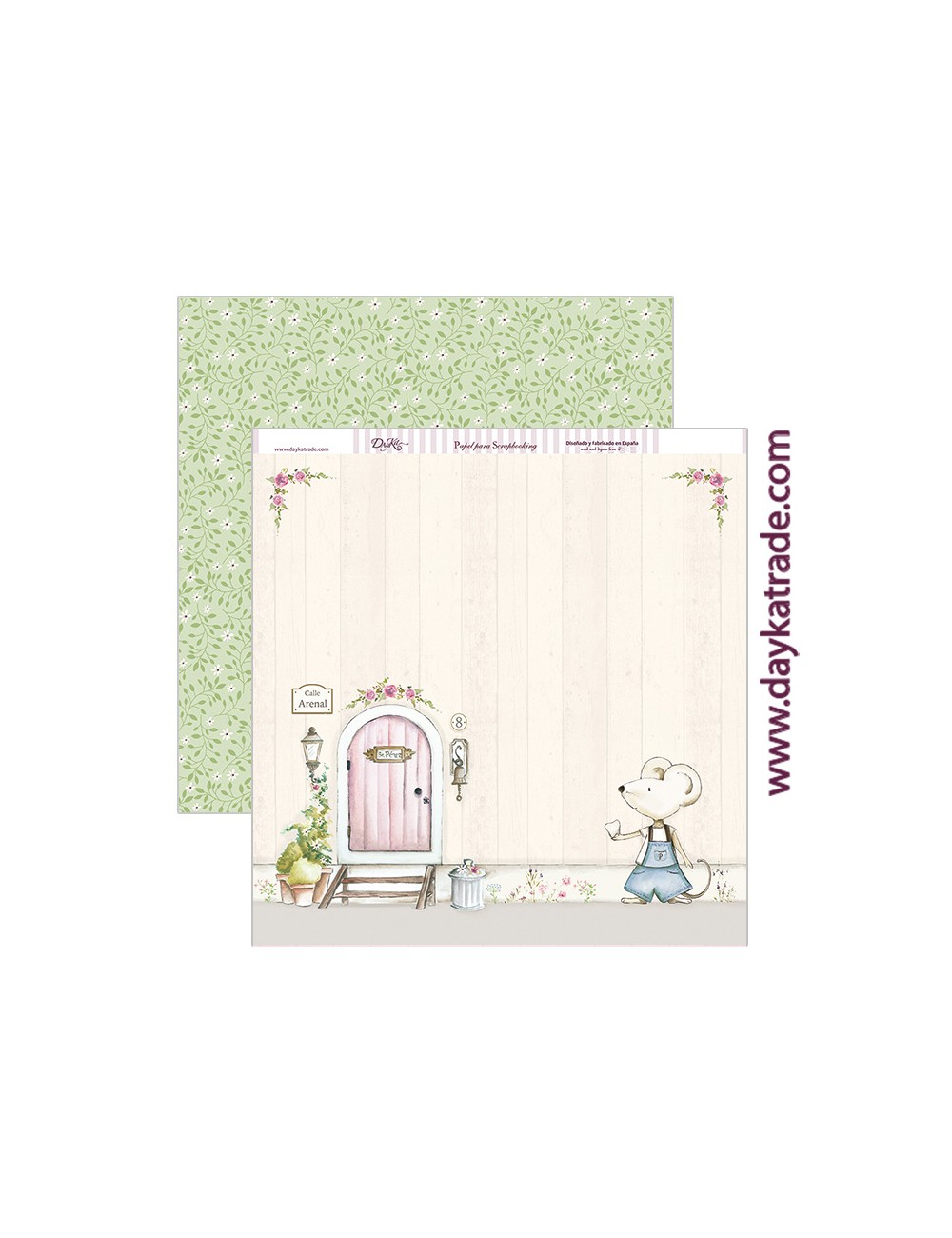 papel scrapbooking "ratón pérez"