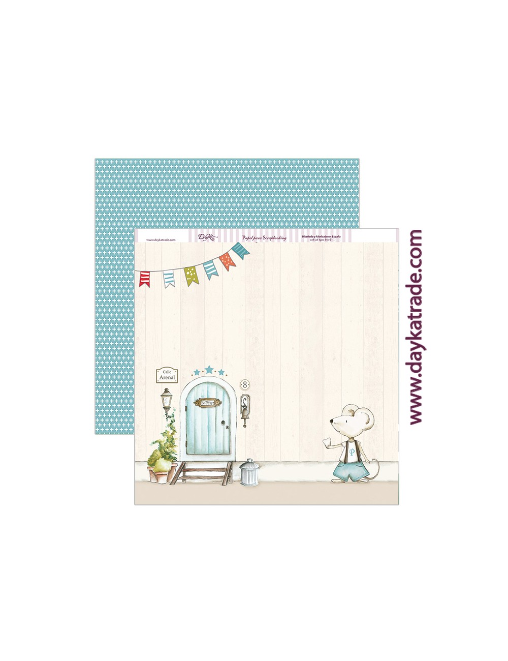 papel scrapbooking "ratón pérez"