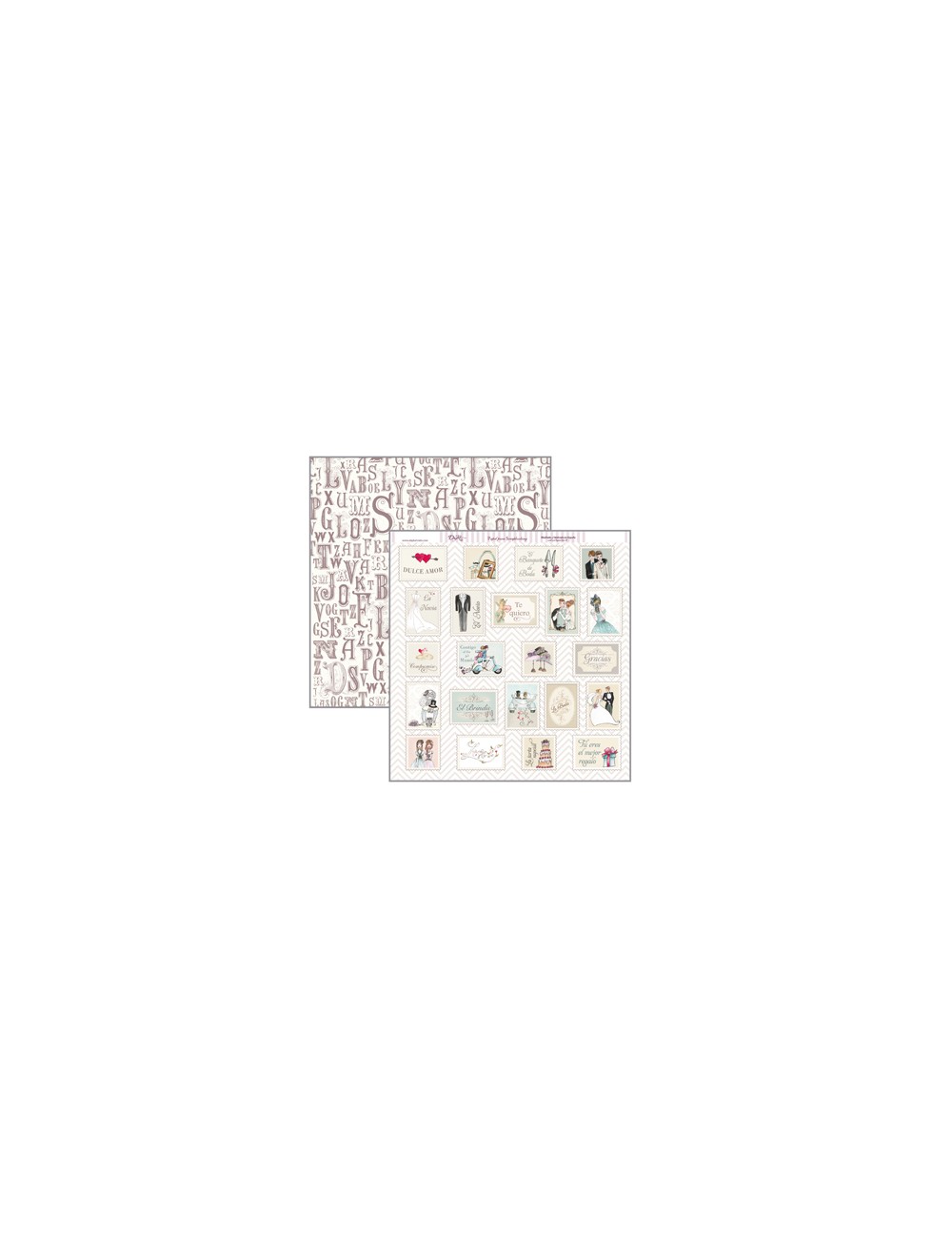 papel scrapbooking "sellos"