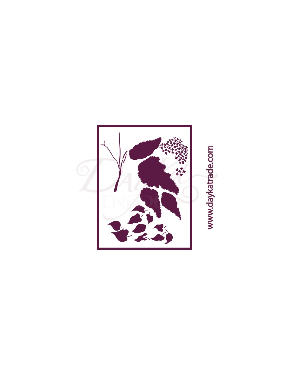 Plantilla de estarcido para decorar  "lilas"