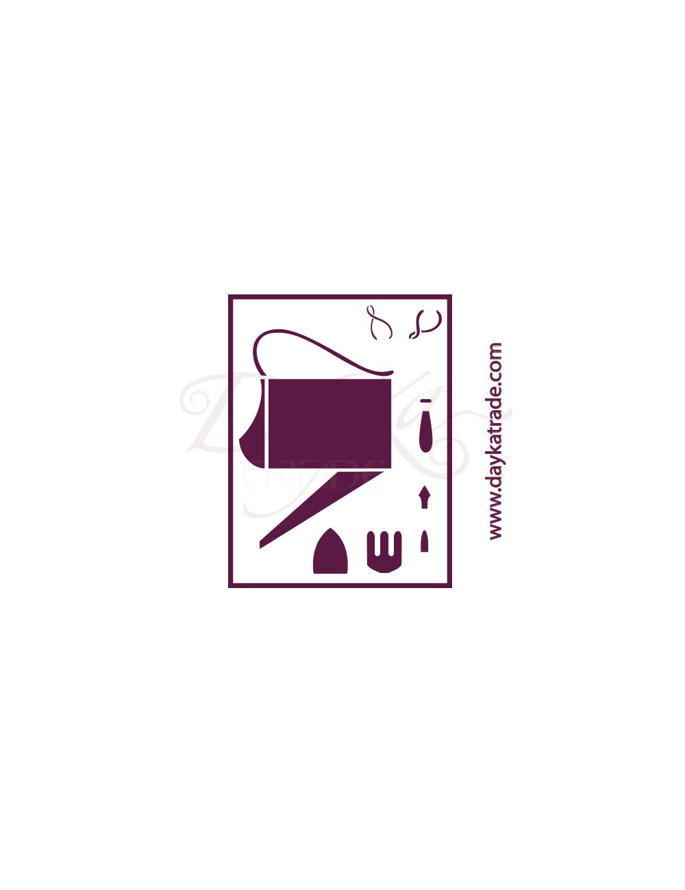 Plantilla de estarcido para decorar  "regadera"
