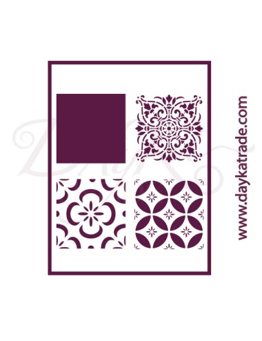 Plantilla de estarcido para decorar  hidráulico