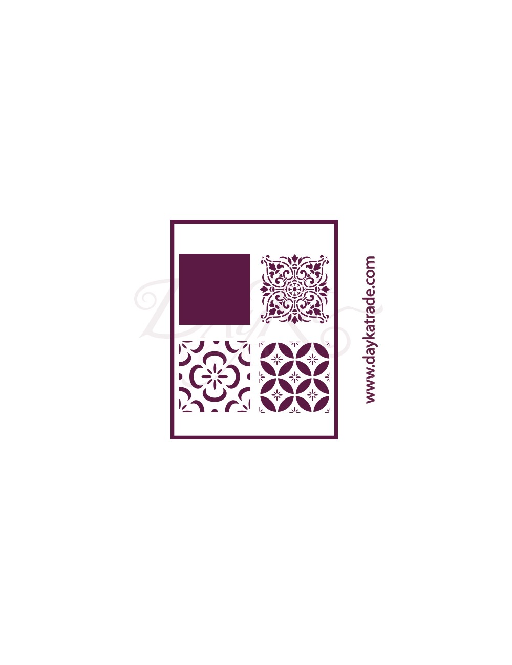 Plantilla de estarcido para decorar  hidráulico
