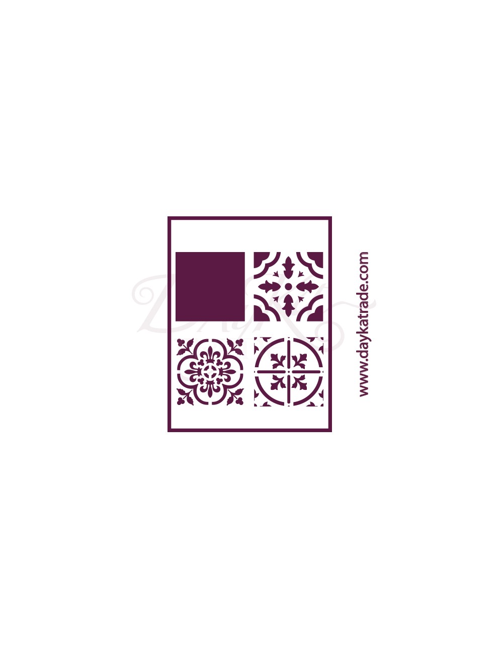 Plantilla de estarcido para decorar  hidráulico