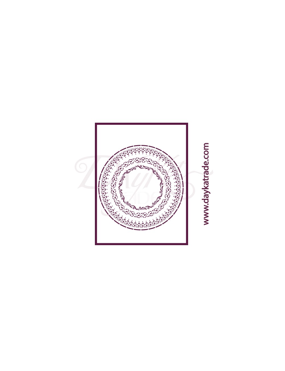 Plantilla de estarcido para decorar  redondo